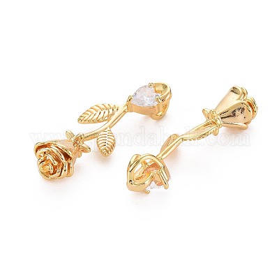 Подвески из латуни с прозрачным фианитом X-KK-S360-150-NR-1