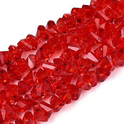 Прозрачные стеклянные бусины GLAA-N018-4mm-06-1