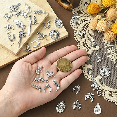 18 стили подвески из сплава в тибетском стиле FIND-YW0004-84-1