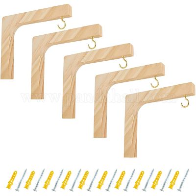 Деревянный подвесной кронштейн AJEW-WH0282-82-1