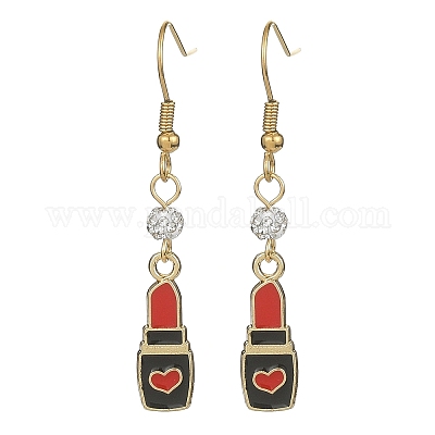 Серьги с подвесками из сплава эмали и полимерной глины EJEW-JE05355-1