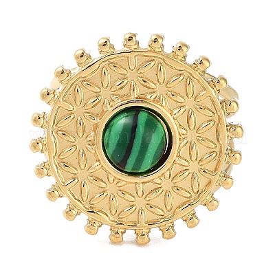 Ионное покрытие (IP) кольцо из нержавеющей стали 304 RJEW-B059-05G-02-1