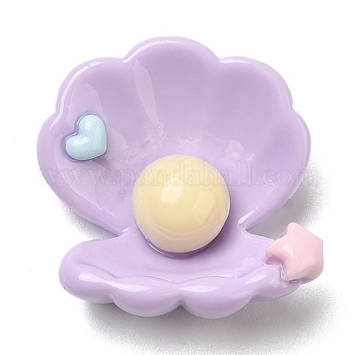 Кабошоны из непрозрачной смолы на тему океана RESI-E044-03A-1