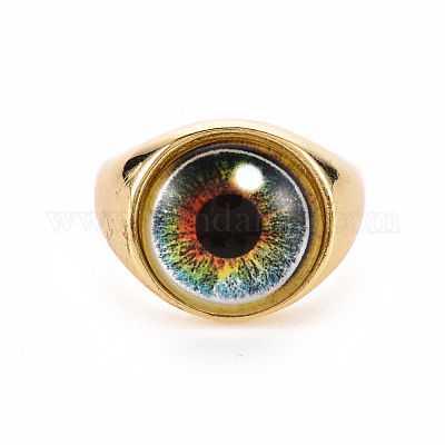 Латунные стеклянные манжеты RJEW-S045-126-NR-1