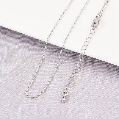 Латунные овальные ссылка цепи ожерелья NJEW-D338-02P-1