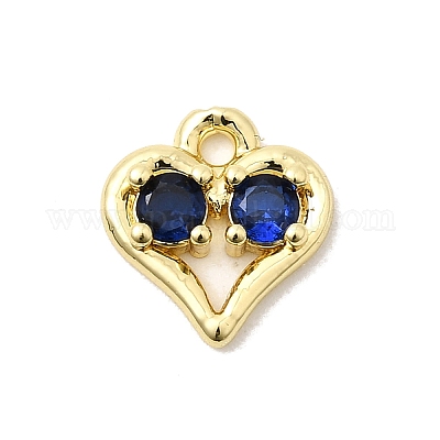 Латунные микро проложить кубического циркония подвески KK-L258-11G-01-1