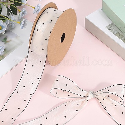 1 рулон полиэстеровых шифоновых лент с принтом OCOR-CY0002-35C-1