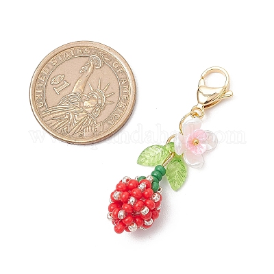 Подвеска в виде цветочного бутона HJEW-MZ00275-01-1