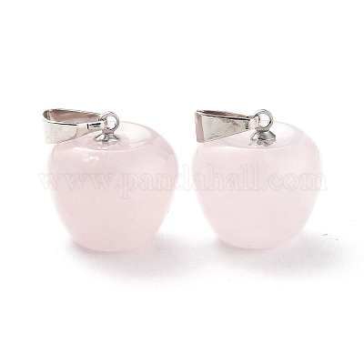 Природного розового кварца подвески G-Z022-01N-1