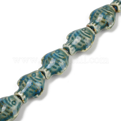 Фарфора ручной работы бисер нитей PORC-P030-01A-11-1