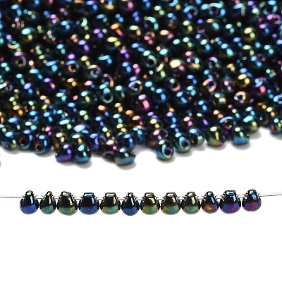 ミユキ 3.4mmドロップビーズ 日本製シードビーズ 虹彩 （dp455