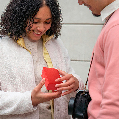 Прямоугольная картонная бумажная шкатулка для драгоценностей CON-TAC0015-01D-1