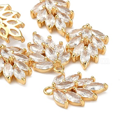 Латунные микро проложить кубического циркония подвески KK-S348-502-NF-1