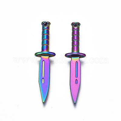 Подвески из сплава цвета радуги PALLOY-N156-210-1