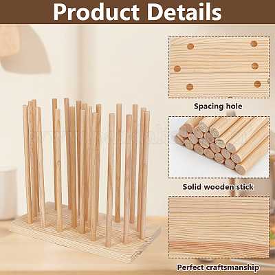 Деревянный регулируемый держатель крышки чашки ODIS-WH0030-142-1