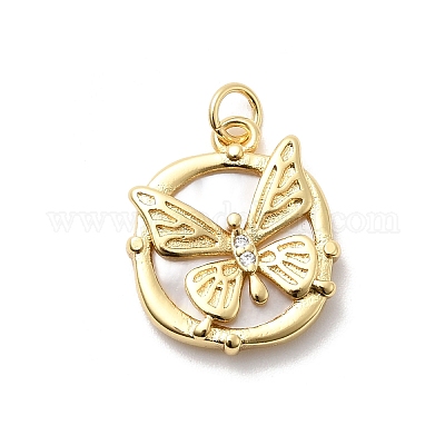 Латунные микро проложить кубического циркония подвески KK-A278-11G-1