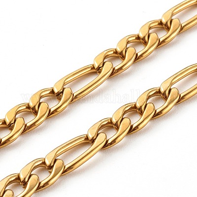 304 нержавеющая сталь figaro цепи очки цепи AJEW-EH00348-02-1