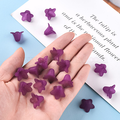 Прозрачные акриловые бусины PLF018-16-1