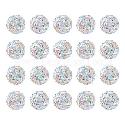 Pave disco бусины RB-YW0001-09-1