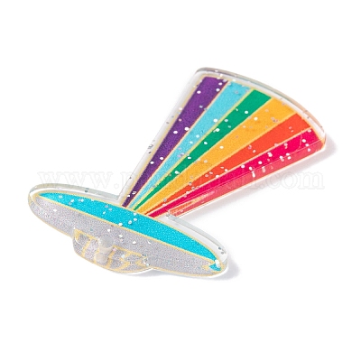 Акриловые подвески на тему радуги&nbsp;MACR-U003-01D-1