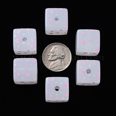 Окрашенные акриловые бусины &nbsp;MACR-S374-11C-03-1