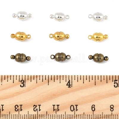 12 комплект 3-х цветных латунных магнитных застежек KK-FS0001-55B-1