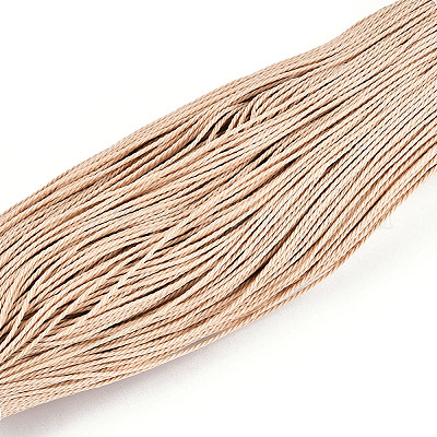 Круглый вощеный полиэфирный шнур&nbsp;YC-R135-1.5mm-01E-1