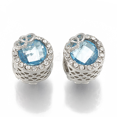 Бусины из сплава и страза PALLOY-T048-13P-03-1