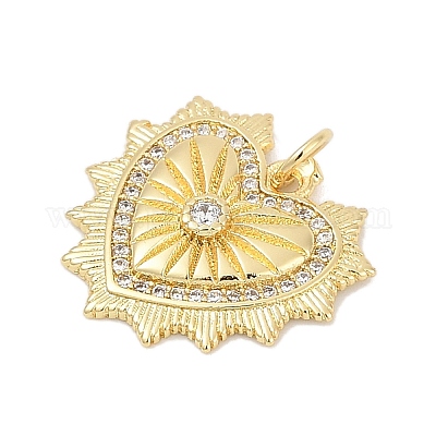 Латунные микро проложить кубического циркония подвески X-KK-U058-58A-G-1