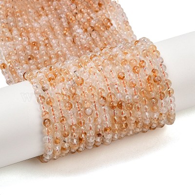 Природный цитрин шарик нити G-P466-01D-01-1