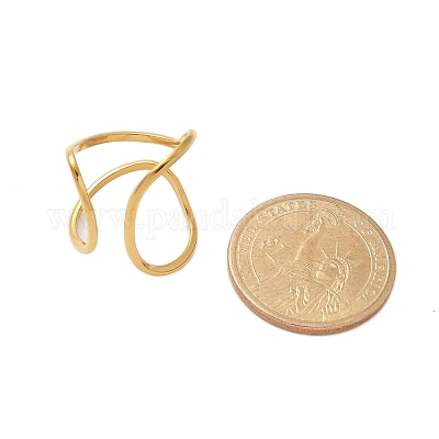 Кольца-манжеты из нержавеющей стали 304 для женщин RJEW-Z077-01G-11-1