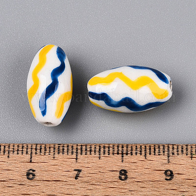 Фарфоровые бусины ручной работы PORC-T134-15C-1