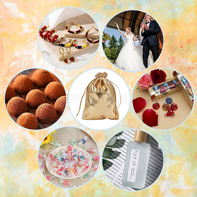 60 шт. мешочки из органзы с завязками OP-BBC0001-01E-1