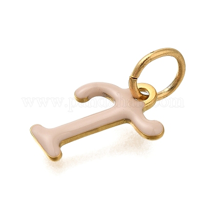 Ионное покрытие(ip) 304 нержавеющая сталь эмаль алфавит подвески STAS-F308-02G-T-1