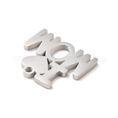 Не тускнеющие подвески из нержавеющей стали 304 на тему Дня матери STAS-E171-03P-05-1