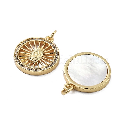 Латунные микро проложить кубического циркония подвески KK-Q006-26G-02-1