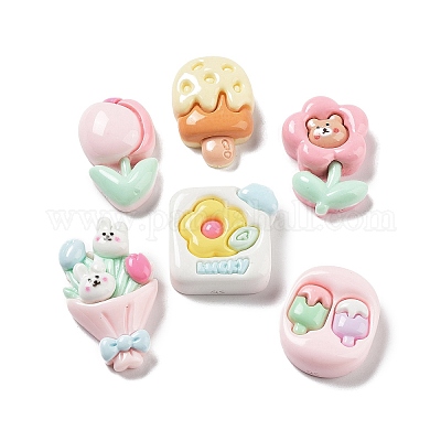 Непрозрачные кабошоны из смолы RESI-G084-11-1