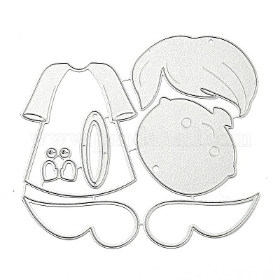 Углеродистая сталь разрезает трафареты DIY-P076-12-1