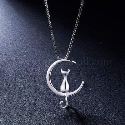 Прекрасное ожерелье из стерлингового серебра с родиевым покрытием JN489A-1