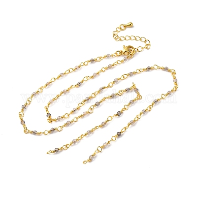 Цепи латуни ожерелье материалы KK-K337-13G-10-1