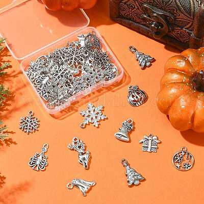 40 шт. 15 стильных подвески из сплава в тибетском стиле на Рождество TIBEP-FS0001-42-1