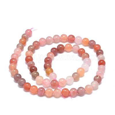 Натуральный красный ботсвана агат бисер пряди G-O201A-03A-1