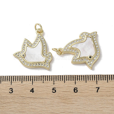 Латунные микро проложить кубического циркония подвески KK-G485-25A-G-1