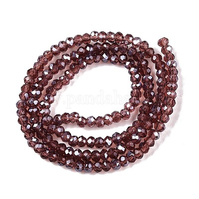 Стеклянные бусины с гальваническим покрытием  EGLA-A044-T1mm-A13-1