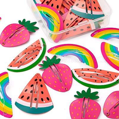 24 шт. 4 стильные заколки для волос с железной защелкой для выпечки PHAR-LS0001-03-1