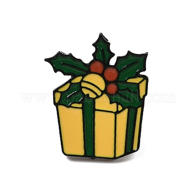 Рождественская тема цинковый сплав эмалированная брошь-булавка для рюкзака одежда JEWE-R003-01EB-09-1