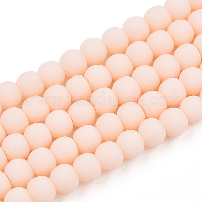 Непрозрачное стекло бисер нитей GLAA-T032-P4mm-MD09-1