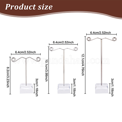Рамка дисплея железной серьги EDIS-WH0006-19-1