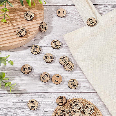 Подвески из неокрашенного дерева WOOD-BC0001-05-1