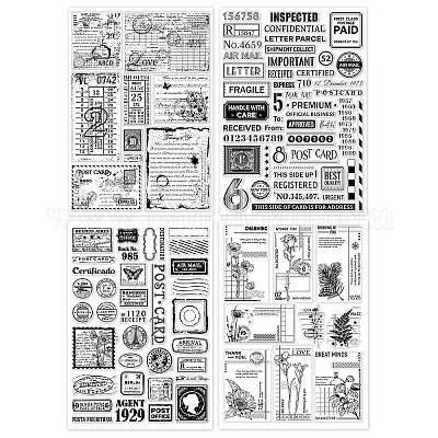 Wholesale GLOBLELAND Stamp Postmark Postcard Clear Stamps for DIY  Scrapbooking Big Size Silicone Clear Stamp Seals for Cards Making Photo  Journal Album Decoration 